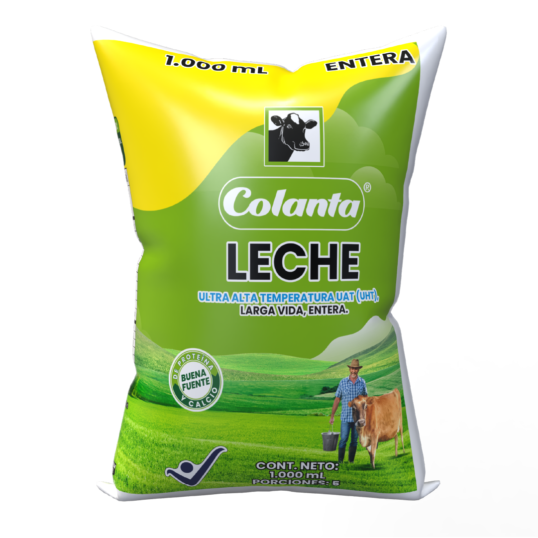 Bolsa de Leche Entera UHT Colanta x 1000 ml