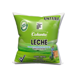 Bolsa de Leche Entera UHT Colanta x 400 ml