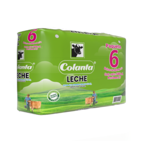 Bolsa de Leche Entera UHT Colanta x 900 ml x 6 Unidades