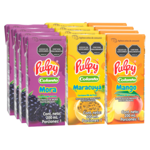 Pulpy Sabores surtido Slim 200 ml x 12 Unidades