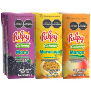 Pulpy Sabores surtido Slim 200 ml x 6 Unidades