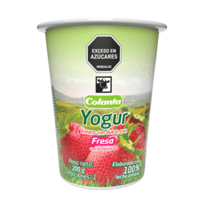 Yogur Entero Fresa Colanta Vaso x 200 g