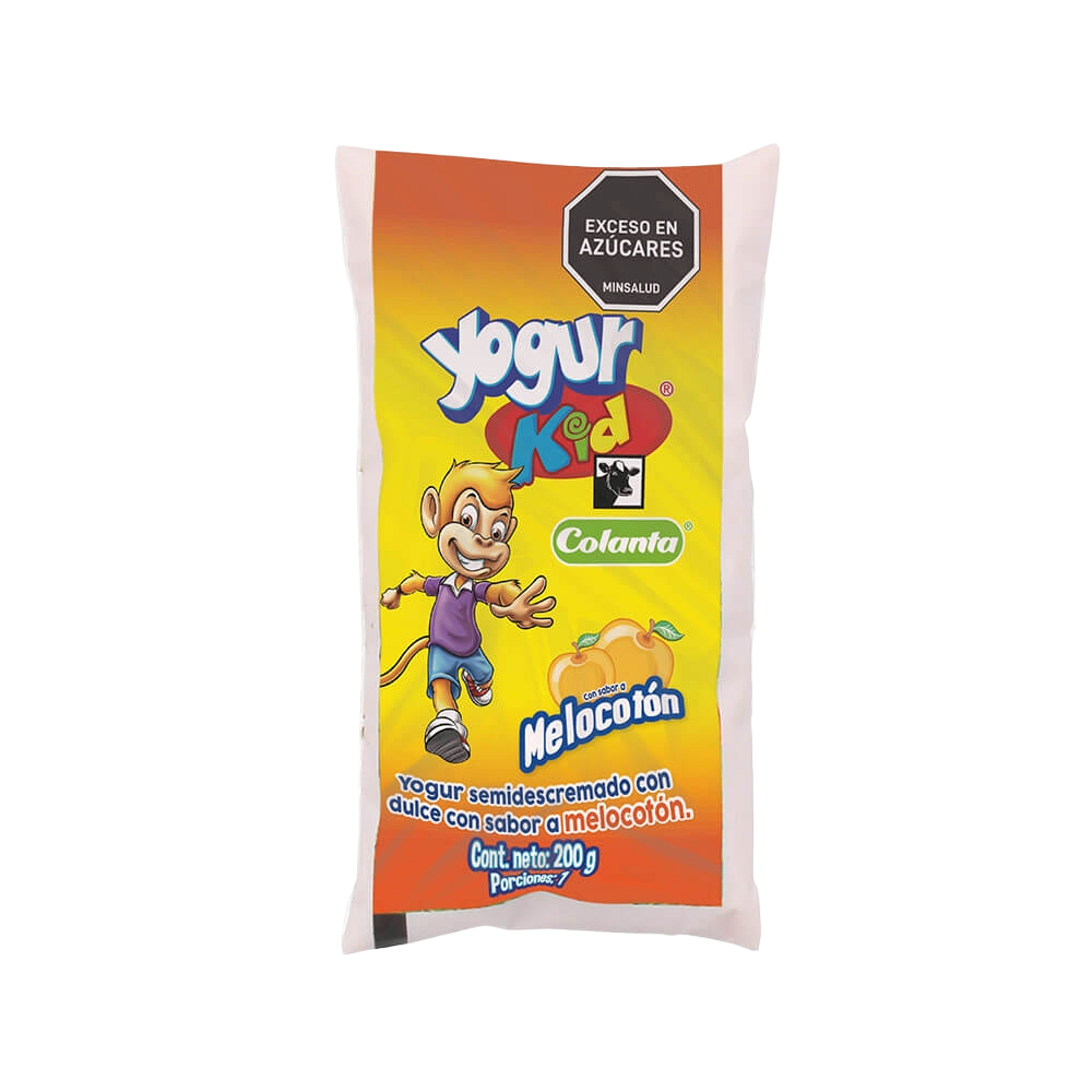 Yogur Kid Melocoton Bolsa 190 ml