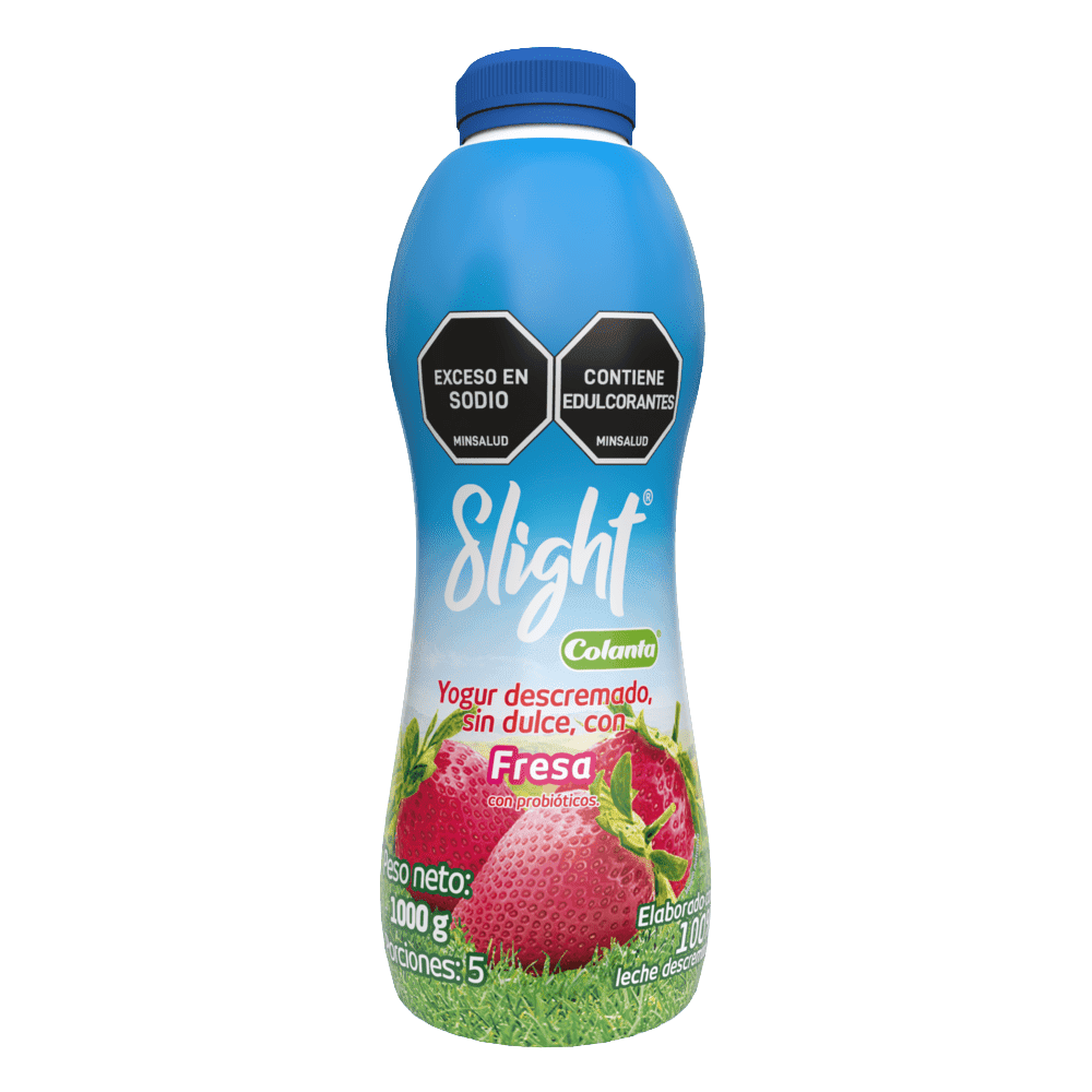 Yogur Slight Fresa Colanta Garrafa x 1000 g